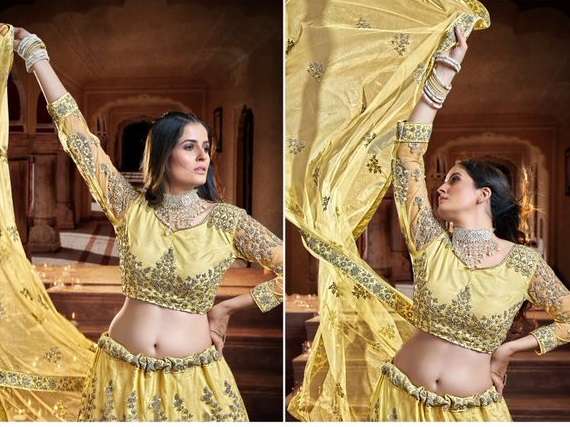  Yellow 1112 Lehenga Choli Online at Best Prices In India