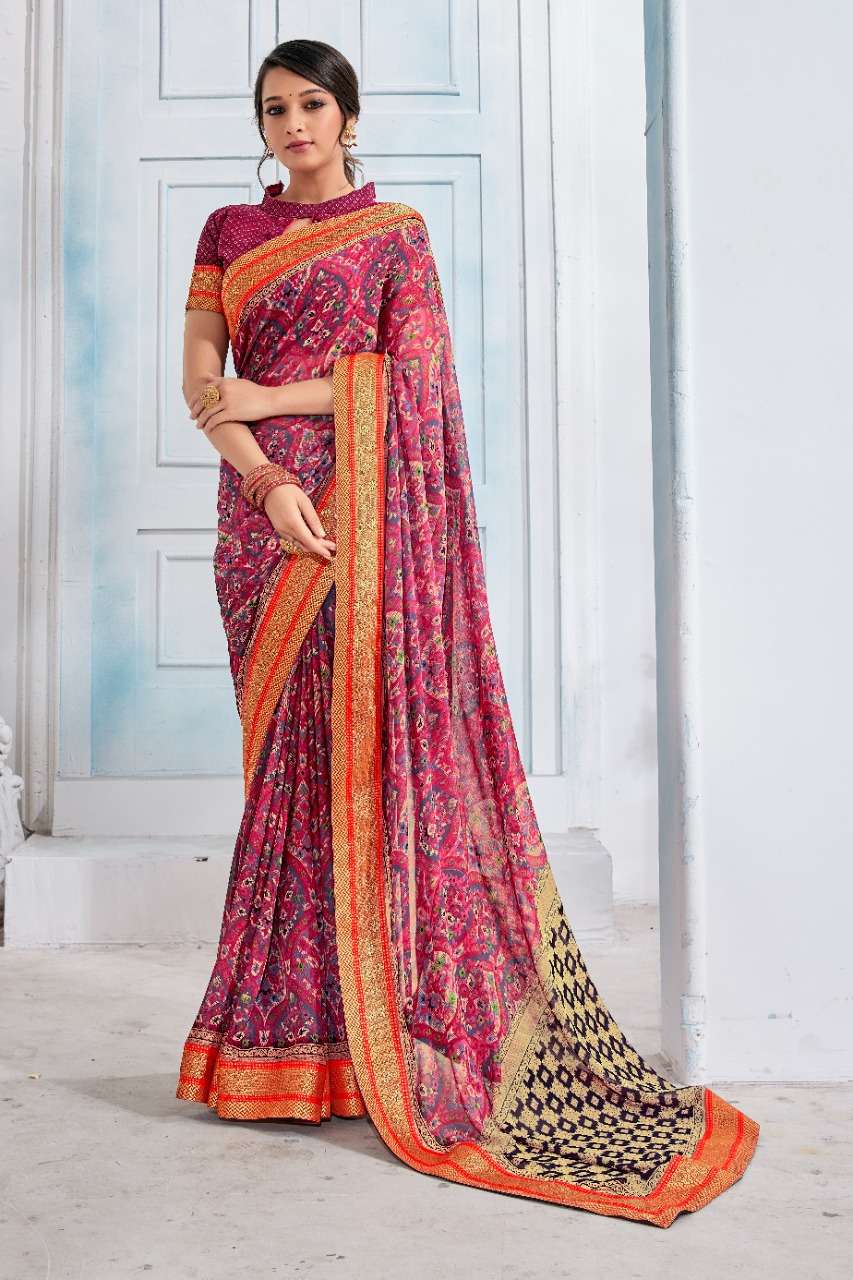 Ynf Persian Print Catalog Traditional Wear Georgette Sarees 