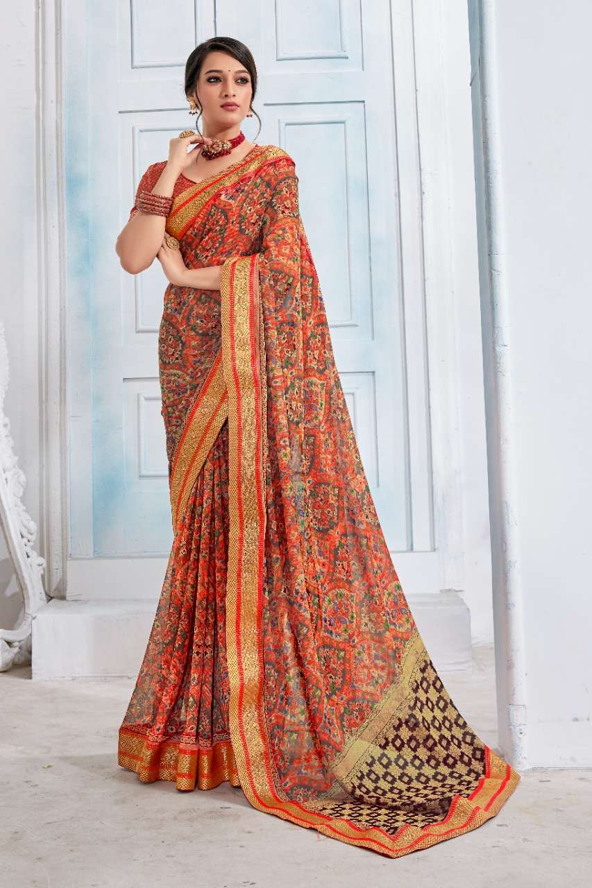 Ynf Persian Print Catalog Traditional Wear Georgette Sarees 