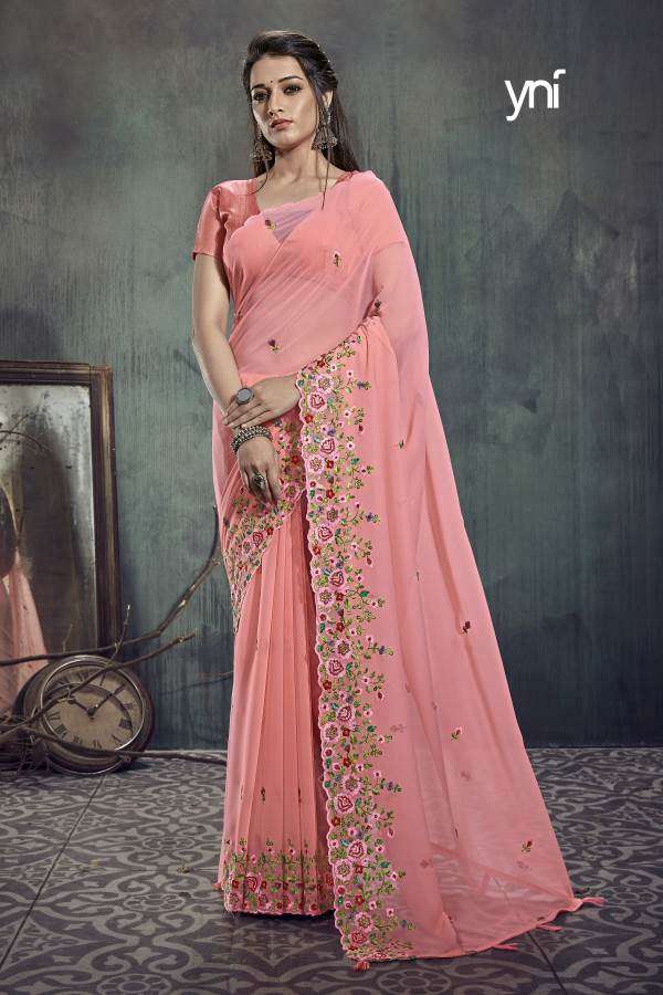 Ynf Tyaar Georgette catalogue Fancy Wear Saree 
