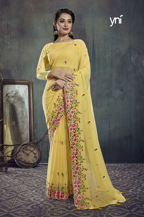 Ynf Tyaar Georgette catalogue Fancy Wear Saree 