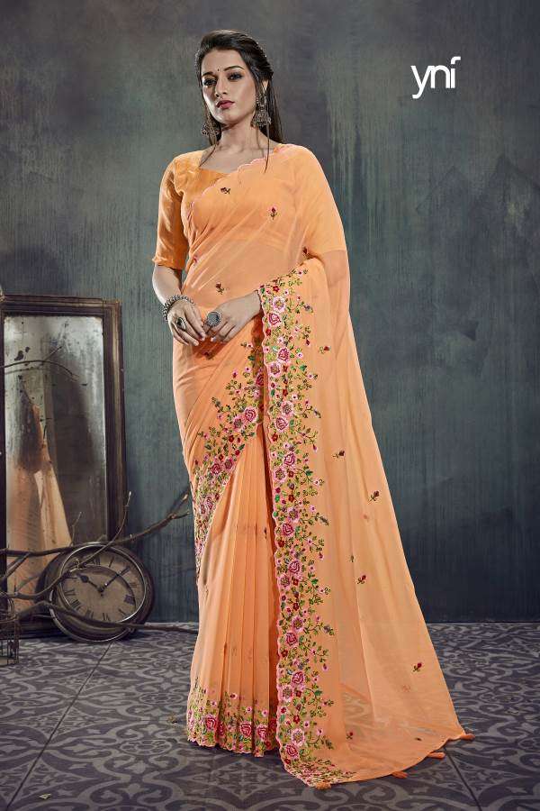 Ynf Tyaar Georgette catalogue Fancy Wear Saree 