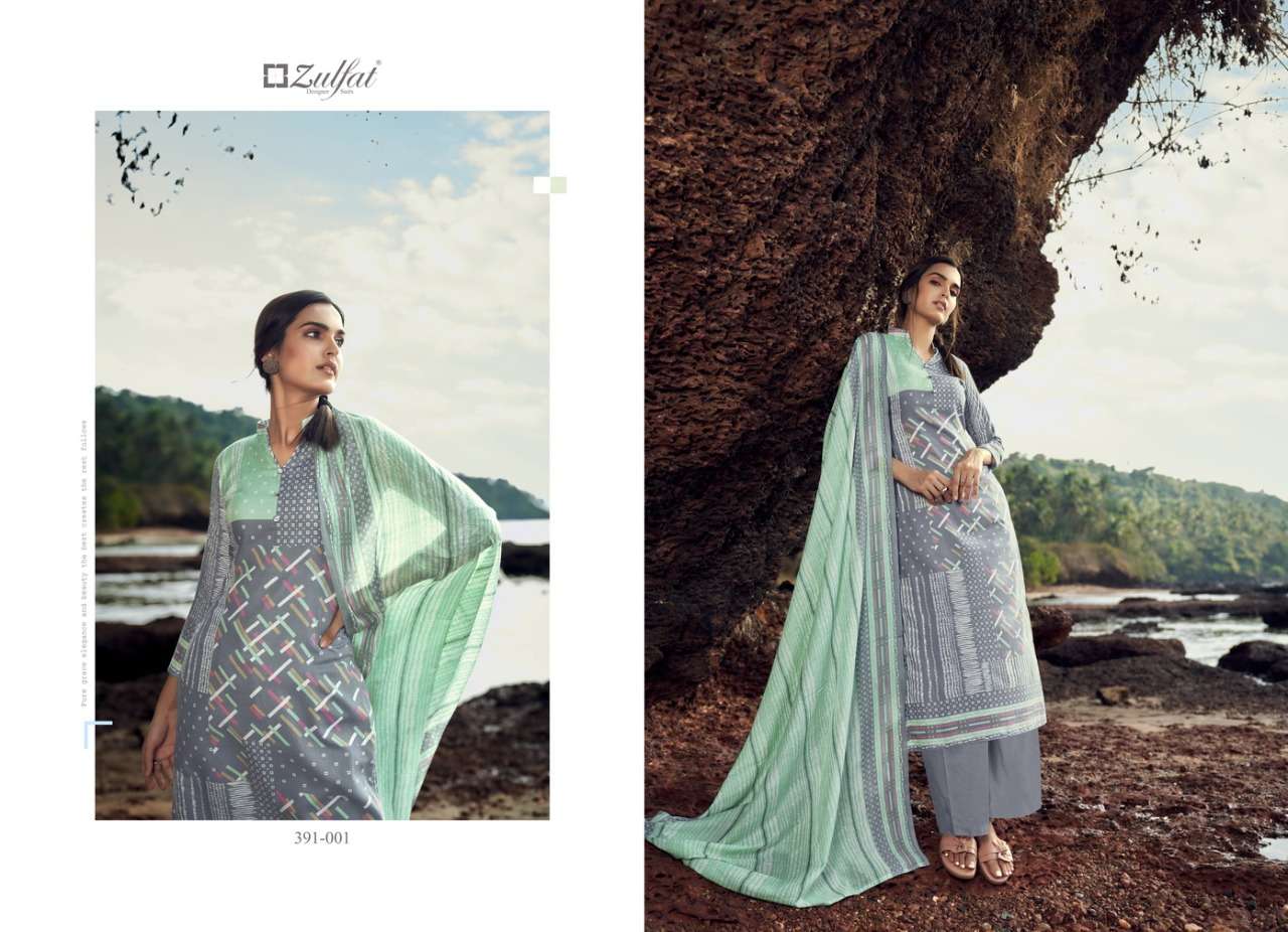 Zulfat Nazaara Catalog Pure Cotton Regular Wear Unstitched Dress Materials