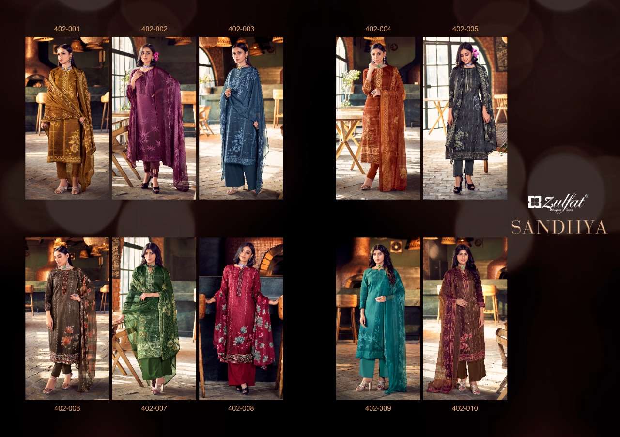 Zulfat Sandhya  catalog Exclusive Designer Dress Materials