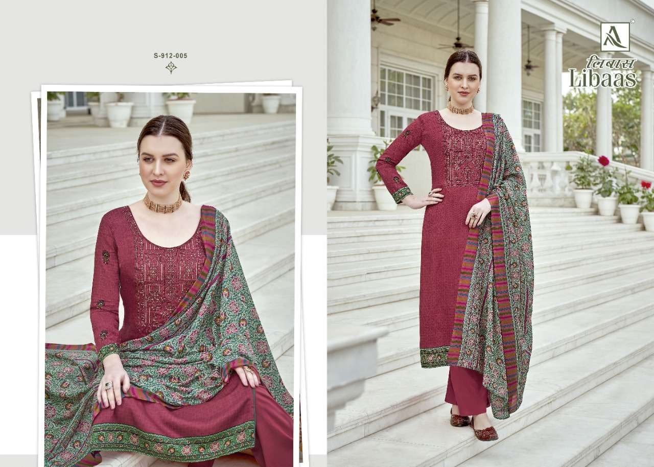 Alok Libaas Catalog Designer Wear Pure Jam Cotton Unstitched Dress Materials