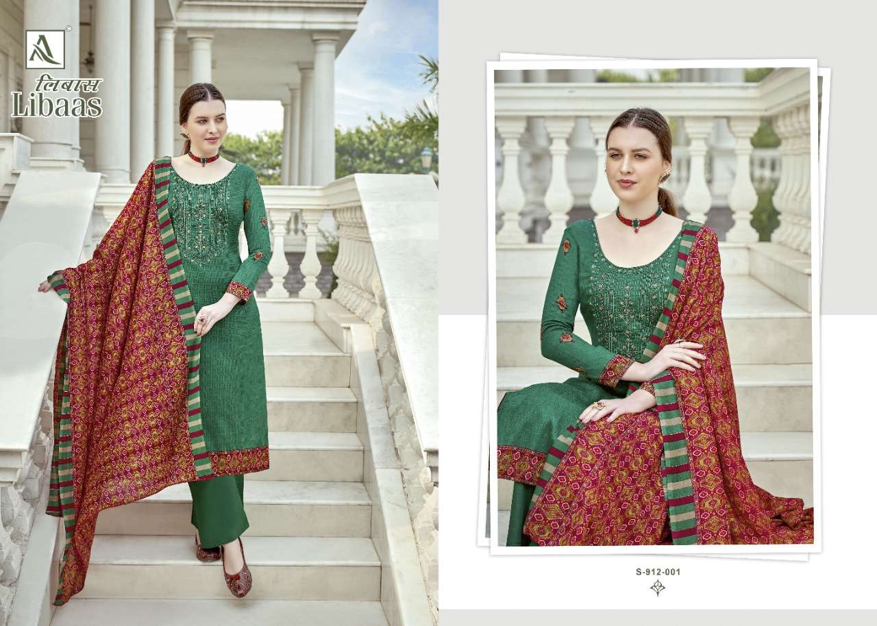 Alok Libaas Catalog Designer Wear Pure Jam Cotton Unstitched Dress Materials