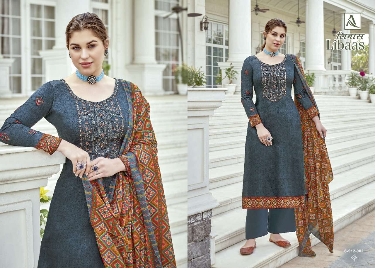 Alok Libaas Catalog Designer Wear Pure Jam Cotton Unstitched Dress Materials