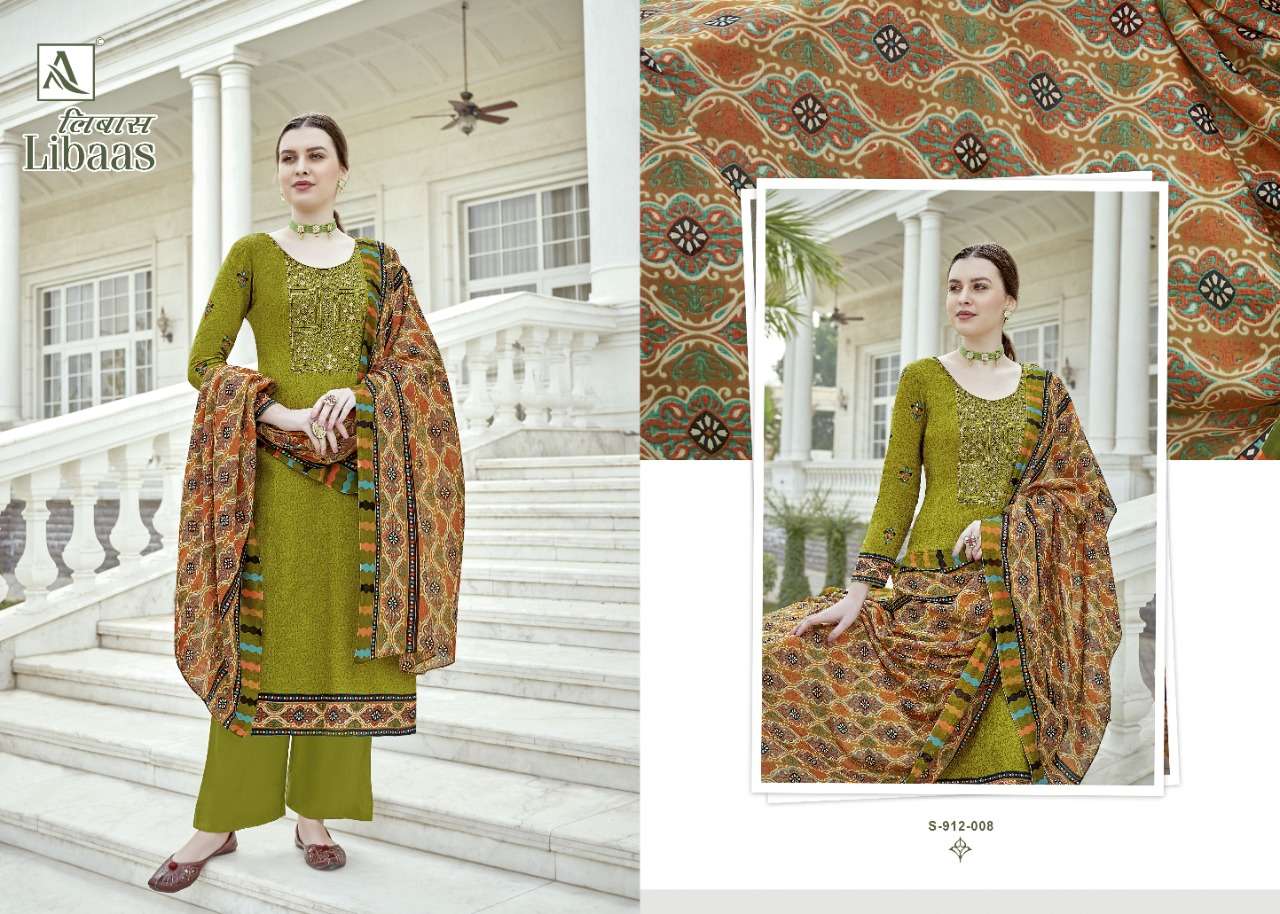 Alok Libaas Catalog Designer Wear Pure Jam Cotton Unstitched Dress Materials