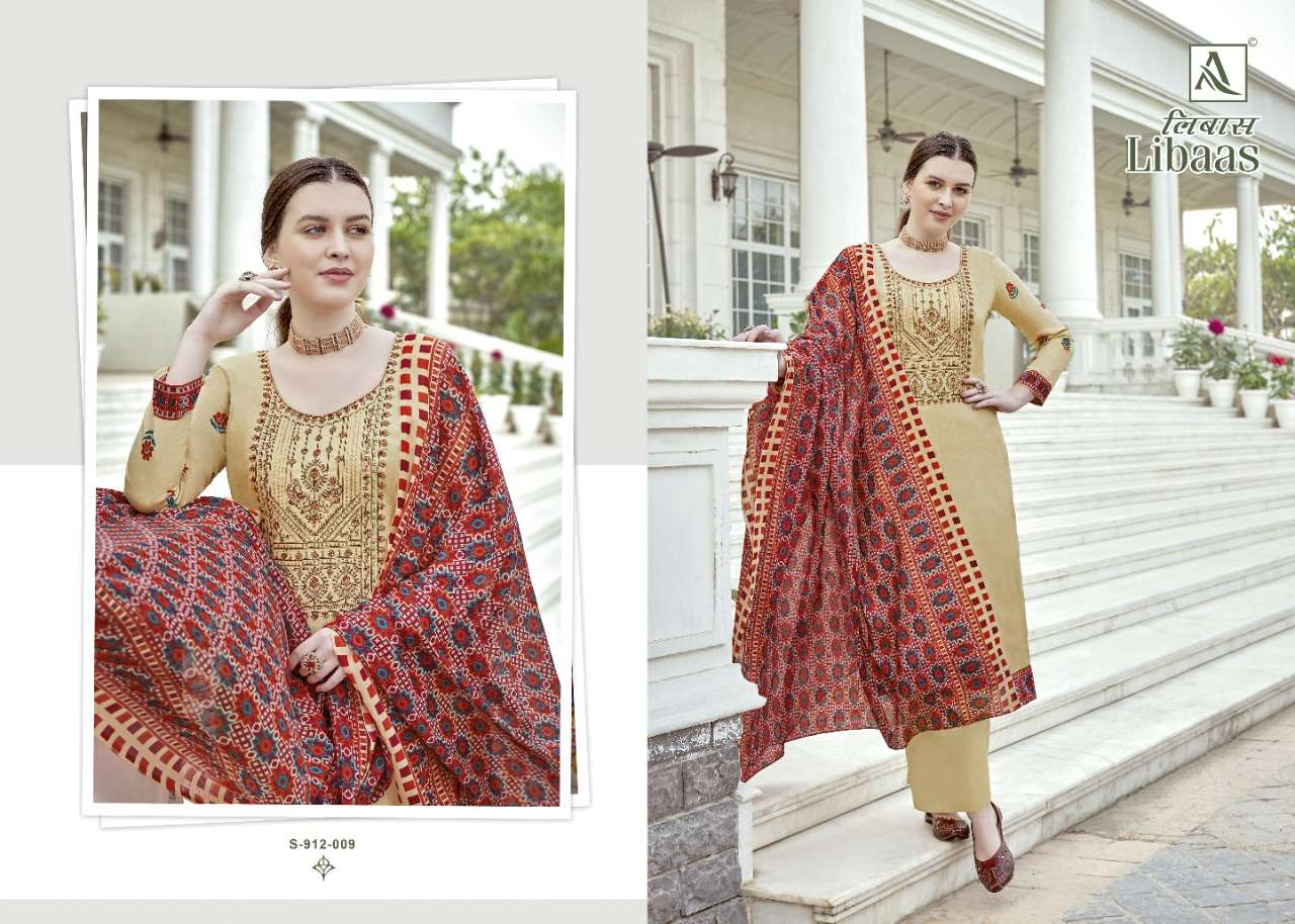 Alok Libaas Catalog Designer Wear Pure Jam Cotton Unstitched Dress Materials