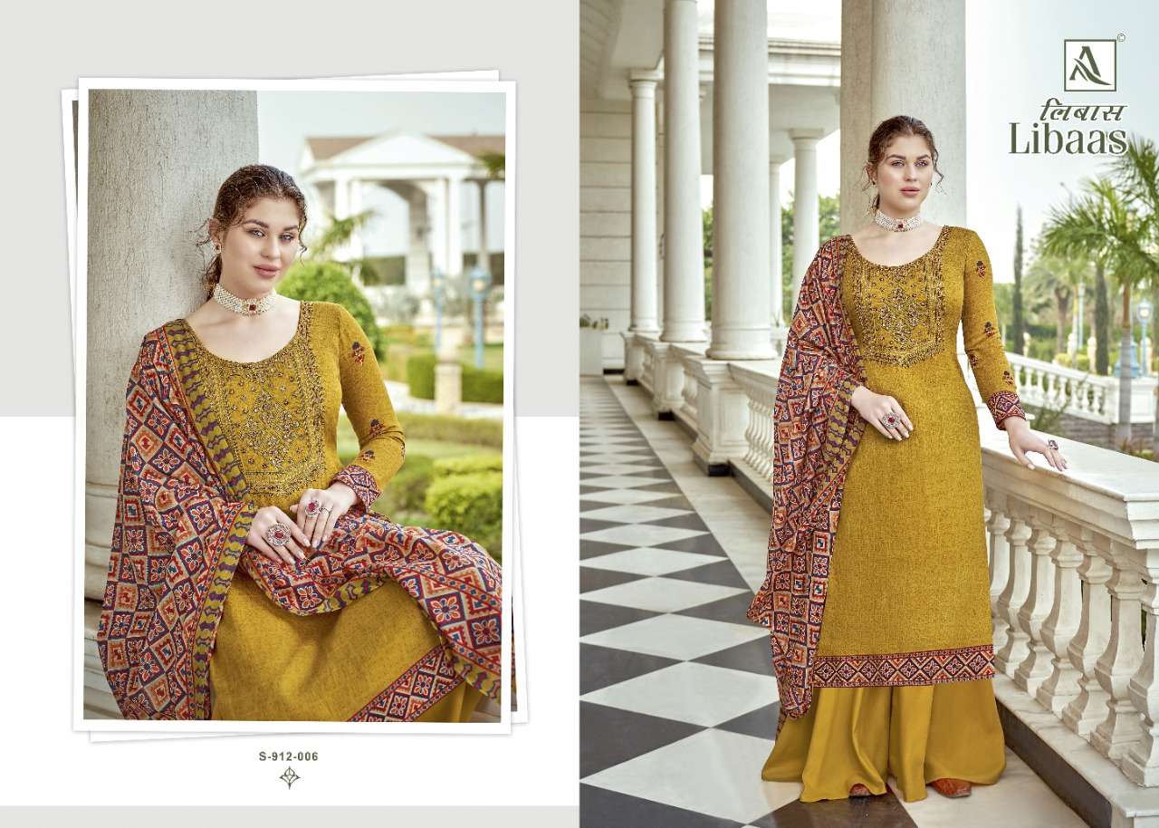 Alok Libaas Catalog Designer Wear Pure Jam Cotton Unstitched Dress Materials