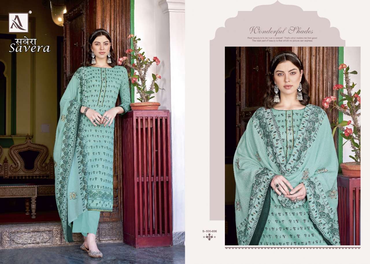 Alok Savera Catalog Fancy Wear Pure Jam Cotton Printed Ladies Dress Materials 