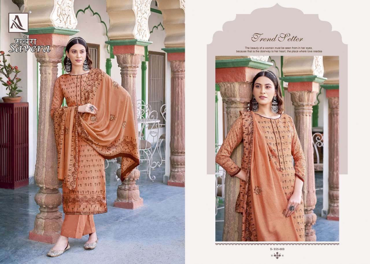 Alok Savera Catalog Fancy Wear Pure Jam Cotton Printed Ladies Dress Materials 