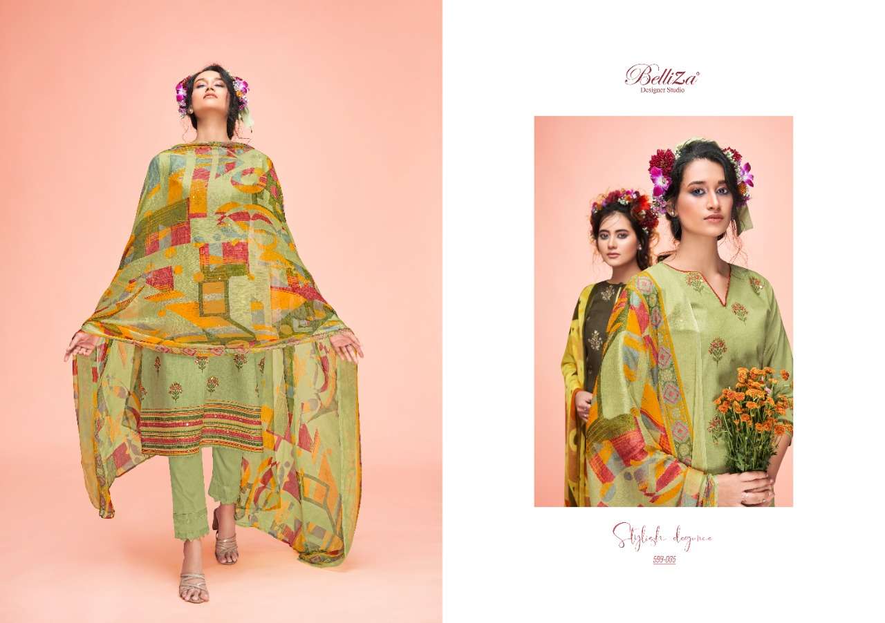 Belliza Ahalya Catalog Festive Wear Summer Cotton Printed Ladies Dress Materials 