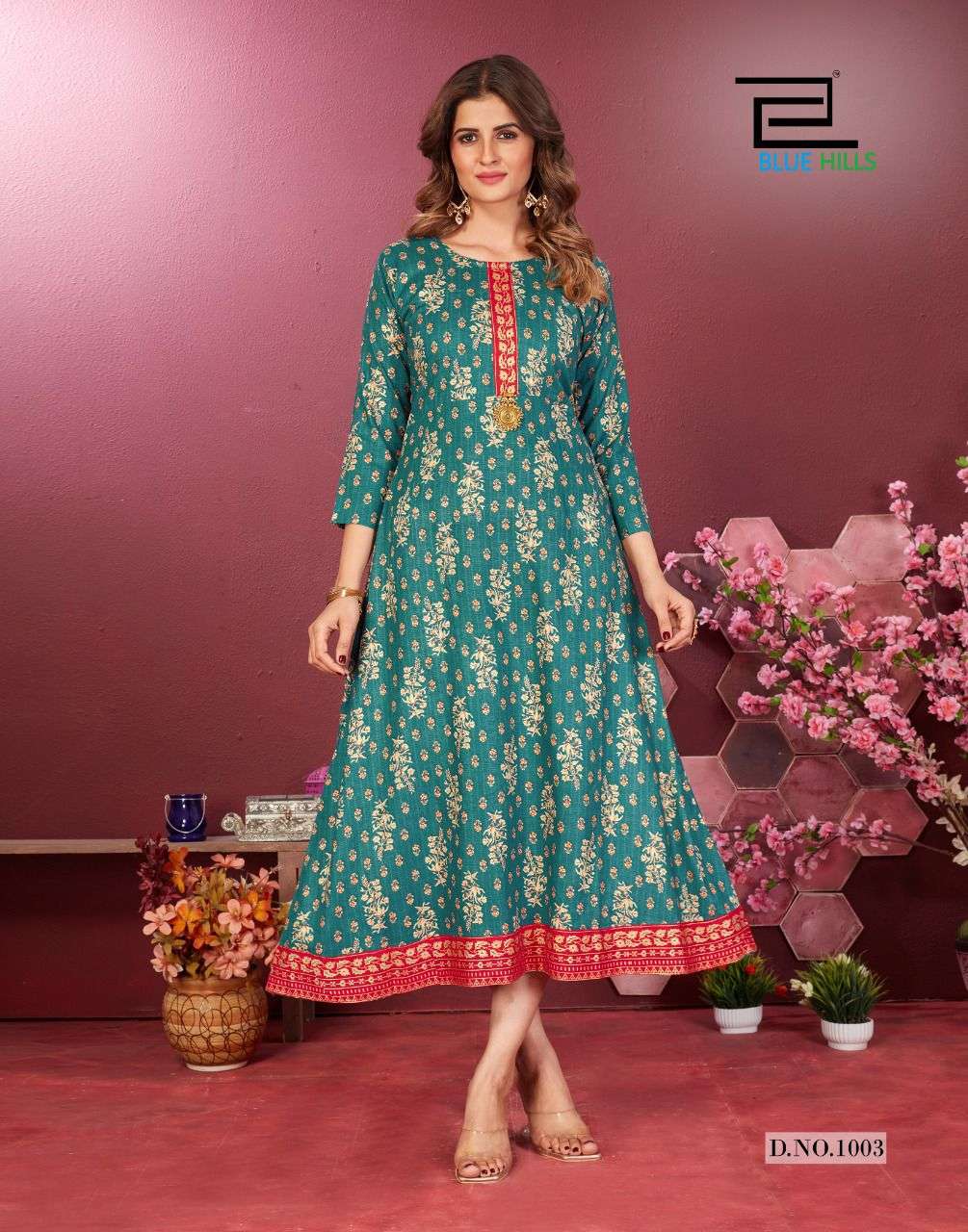 Blue Hills Fairy Tale Vol 1 Catalog Festive Wear Long Anarkali Kurtis 