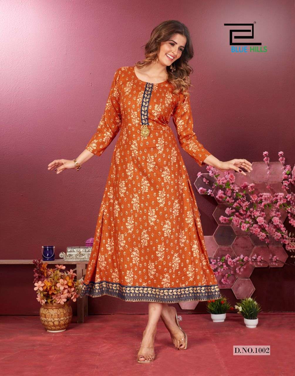 Blue Hills Fairy Tale Vol 1 Catalog Festive Wear Long Anarkali Kurtis 