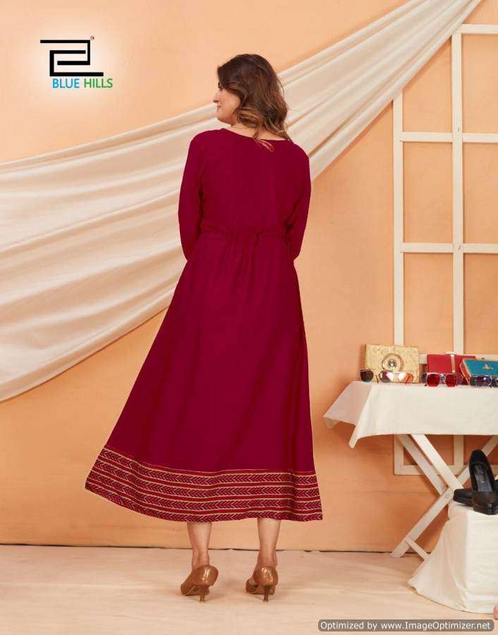 Blue Hills Special Vol 3 Catalog Casual Wear Rayon Long Kurtis 