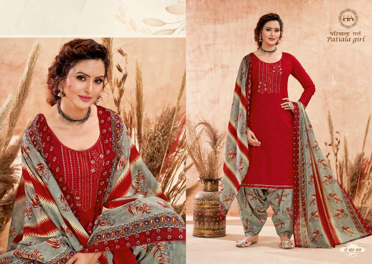 Harshit Patiyala Girl Catalog Catalog Daily Wear Summer Cotton Printed Unstitched Dress Materials 