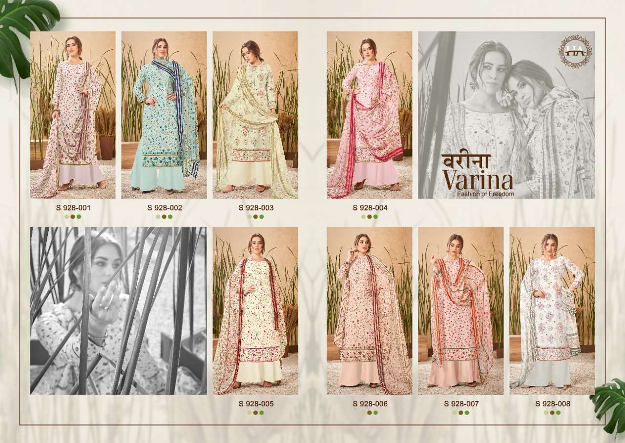 Harshit Varina Catalog Fancy Wear Pure Viscose Silk Ladies Dress Materials