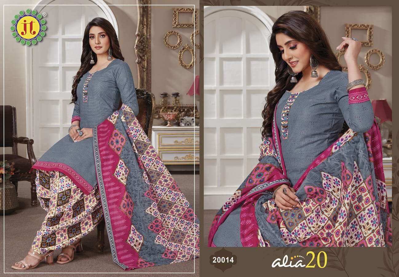 Jt Alia Vol 20 Catalog Casual Wear Cotton Printed Women Dress Materials 