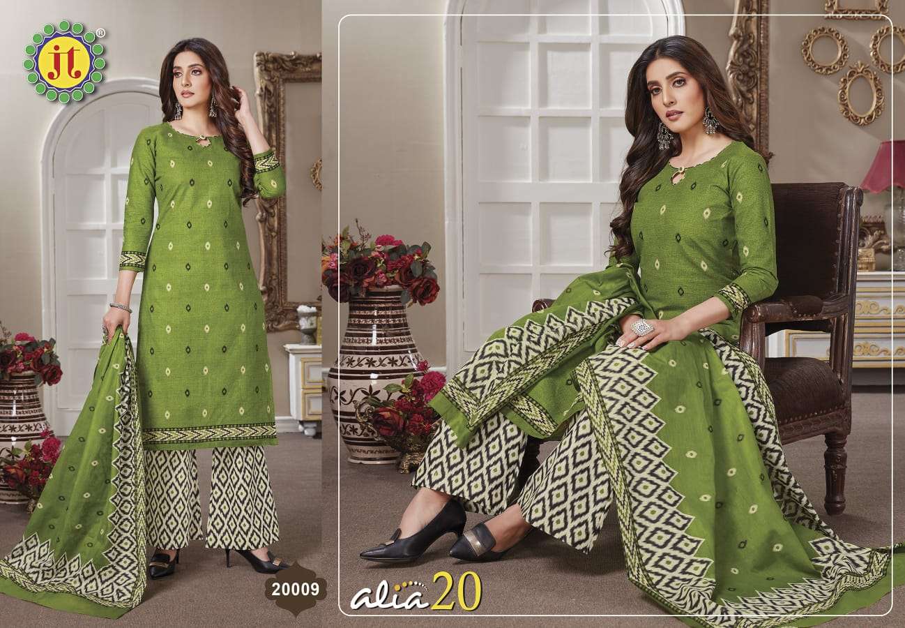 Jt Alia Vol 20 Catalog Casual Wear Cotton Printed Women Dress Materials 