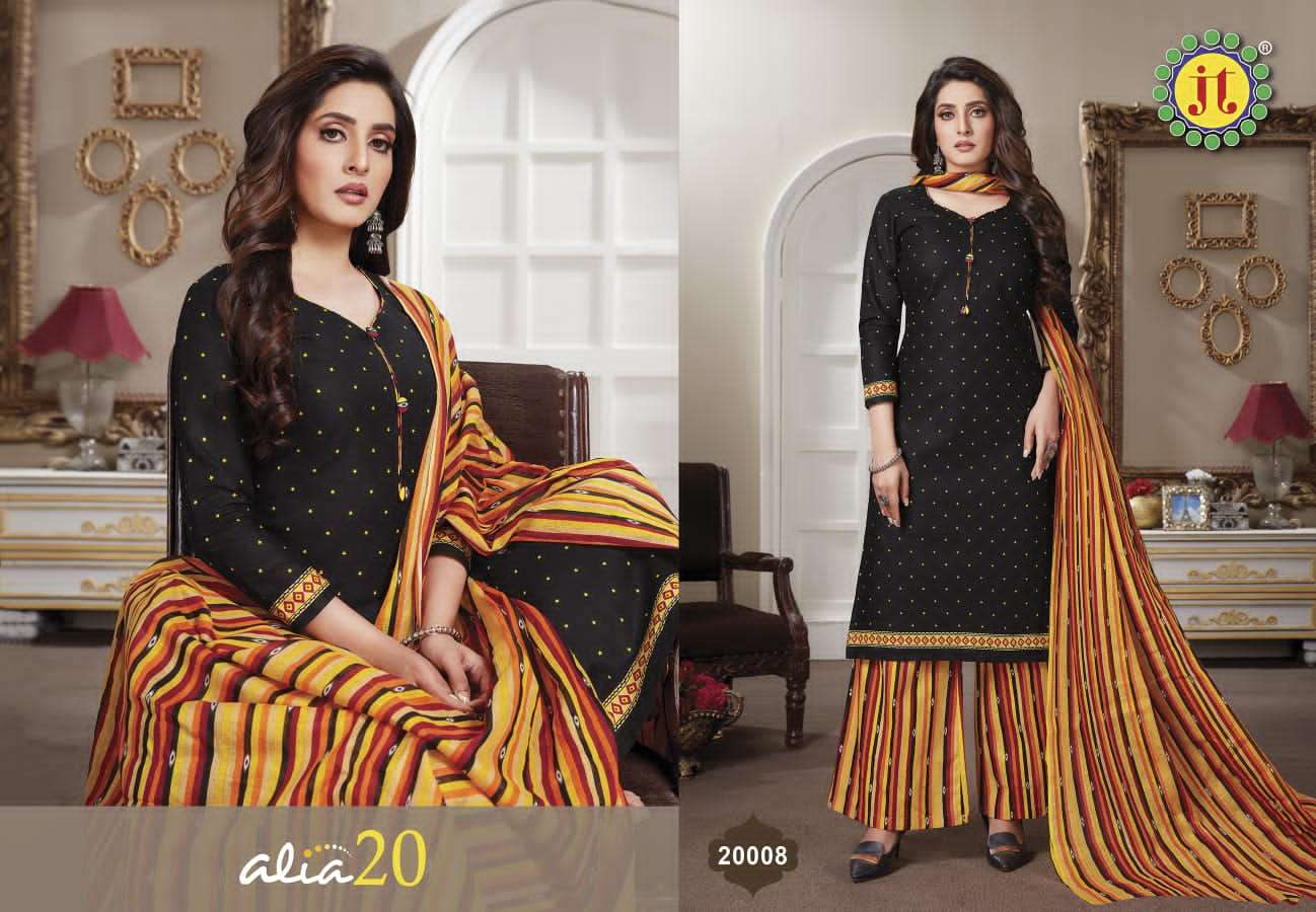 Jt Alia Vol 20 Catalog Casual Wear Cotton Printed Women Dress Materials 