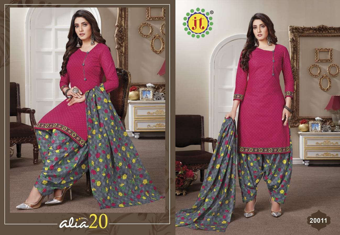 Jt Alia Vol 20 Catalog Casual Wear Cotton Printed Women Dress Materials 