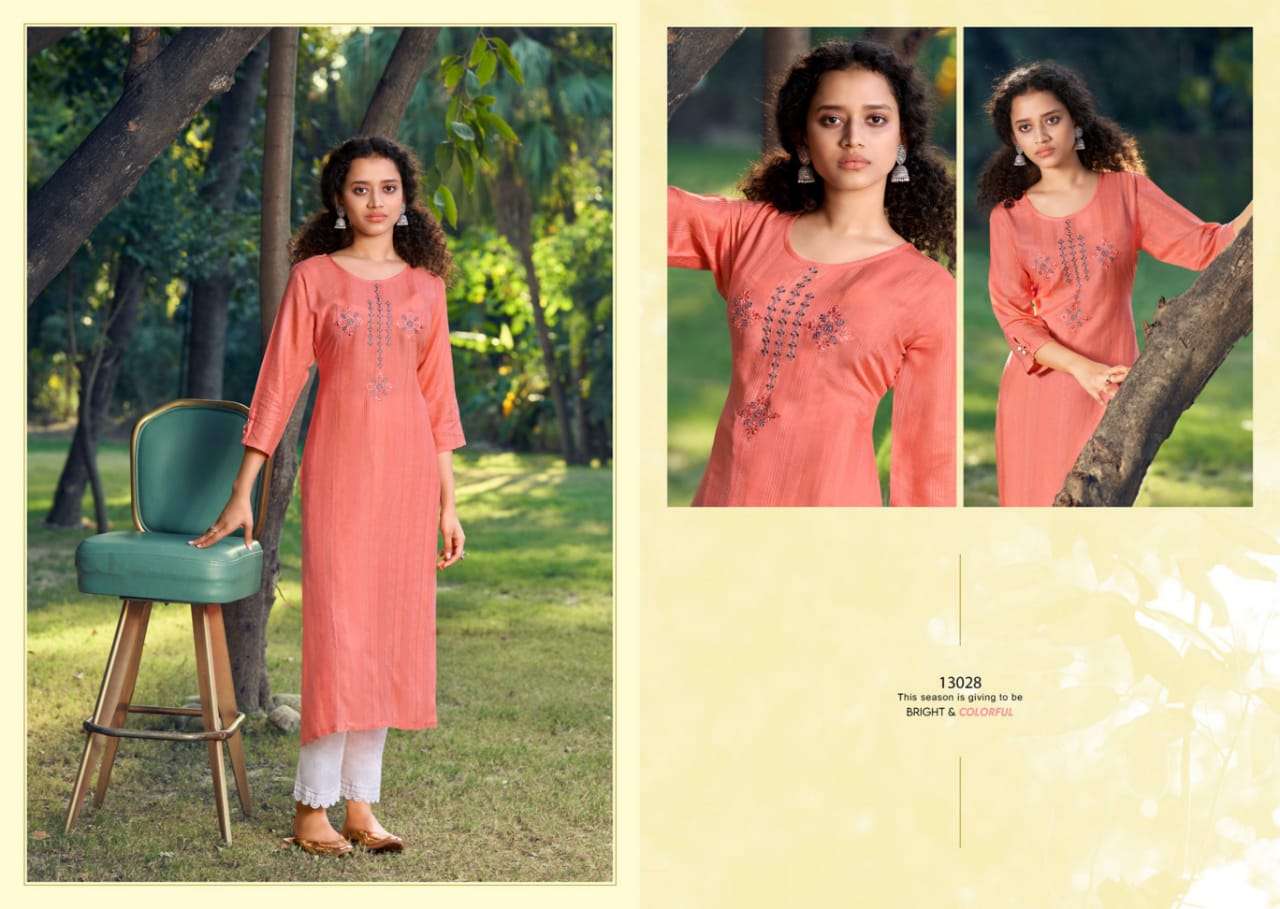 Kalaroop Kashvi Vol 2 Catalog Fancy Wear Long Embroidery Kurtis 
