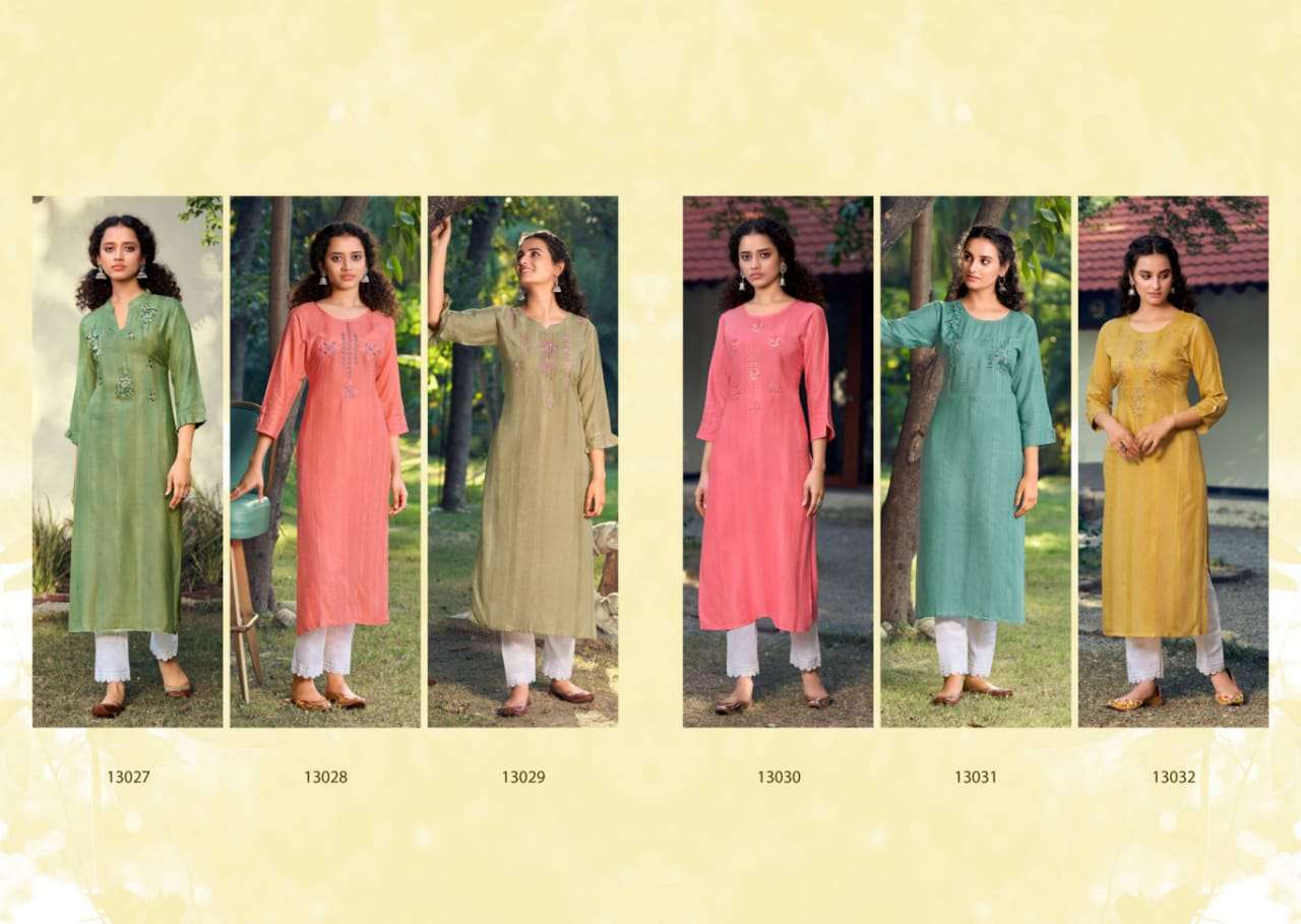Kalaroop Kashvi Vol 2 Catalog Fancy Wear Long Embroidery Kurtis 