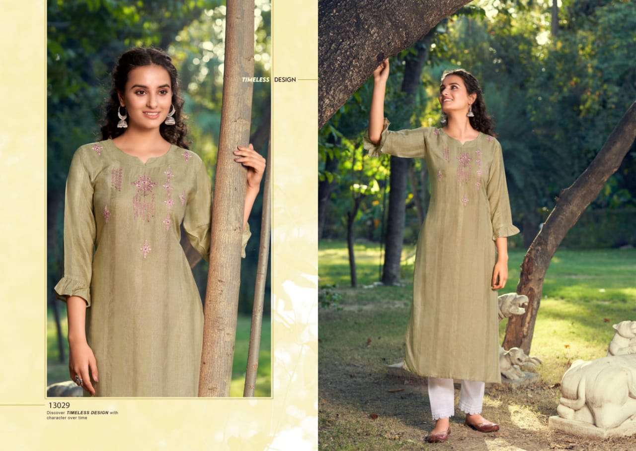 Kalaroop Kashvi Vol 2 Catalog Fancy Wear Long Embroidery Kurtis 