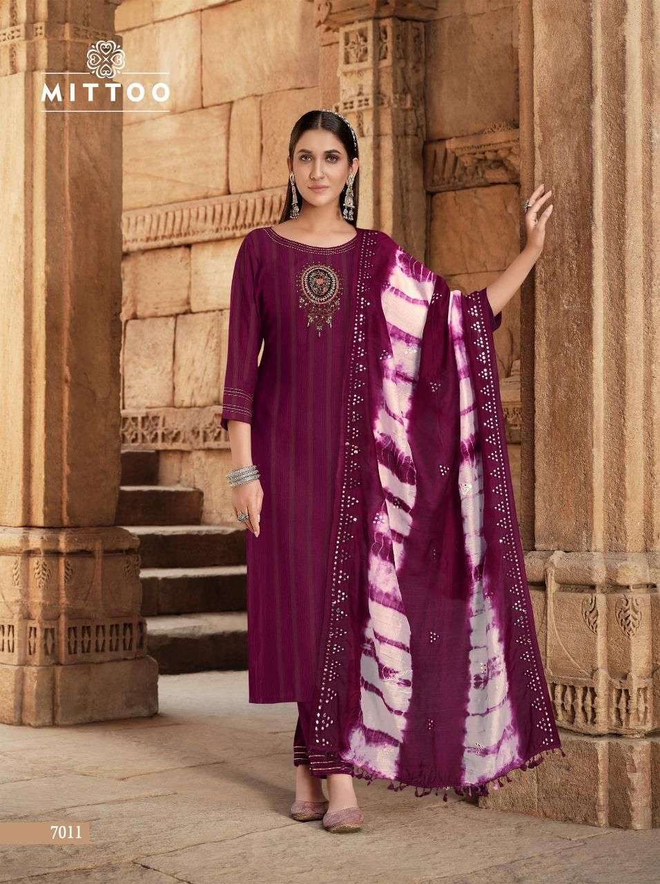 Mittoo Life Style Catalog Festive Wear Readymade Top Bottom With Dupatta 