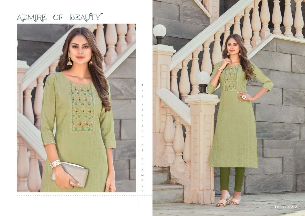 Rangoon Aaina Vol 2 Catalog Festive Wear Viscose Embroidery Work Kurtis 