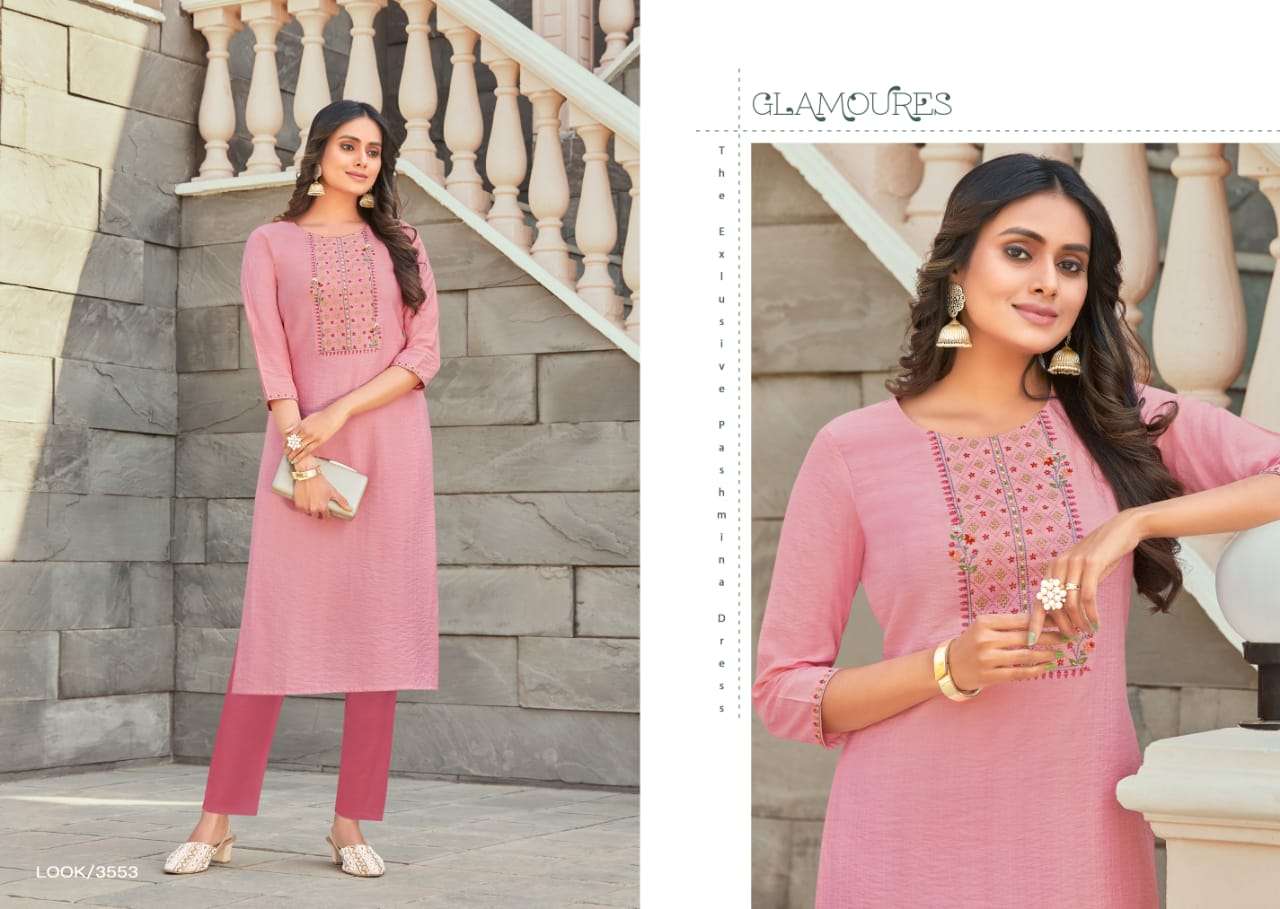 Rangoon Aaina Vol 2 Catalog Festive Wear Viscose Embroidery Work Kurtis 
