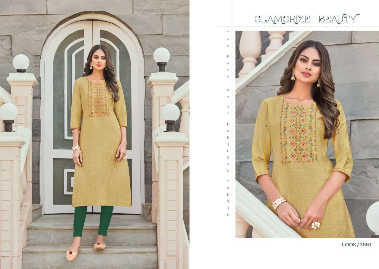 Rangoon Aaina Vol 2 Catalog Festive Wear Viscose Embroidery Work Kurtis 