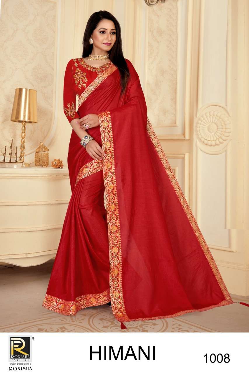 Ronisha Himani Catalog Fancy Wear Silk Sarees Online In Surat Wholesale 