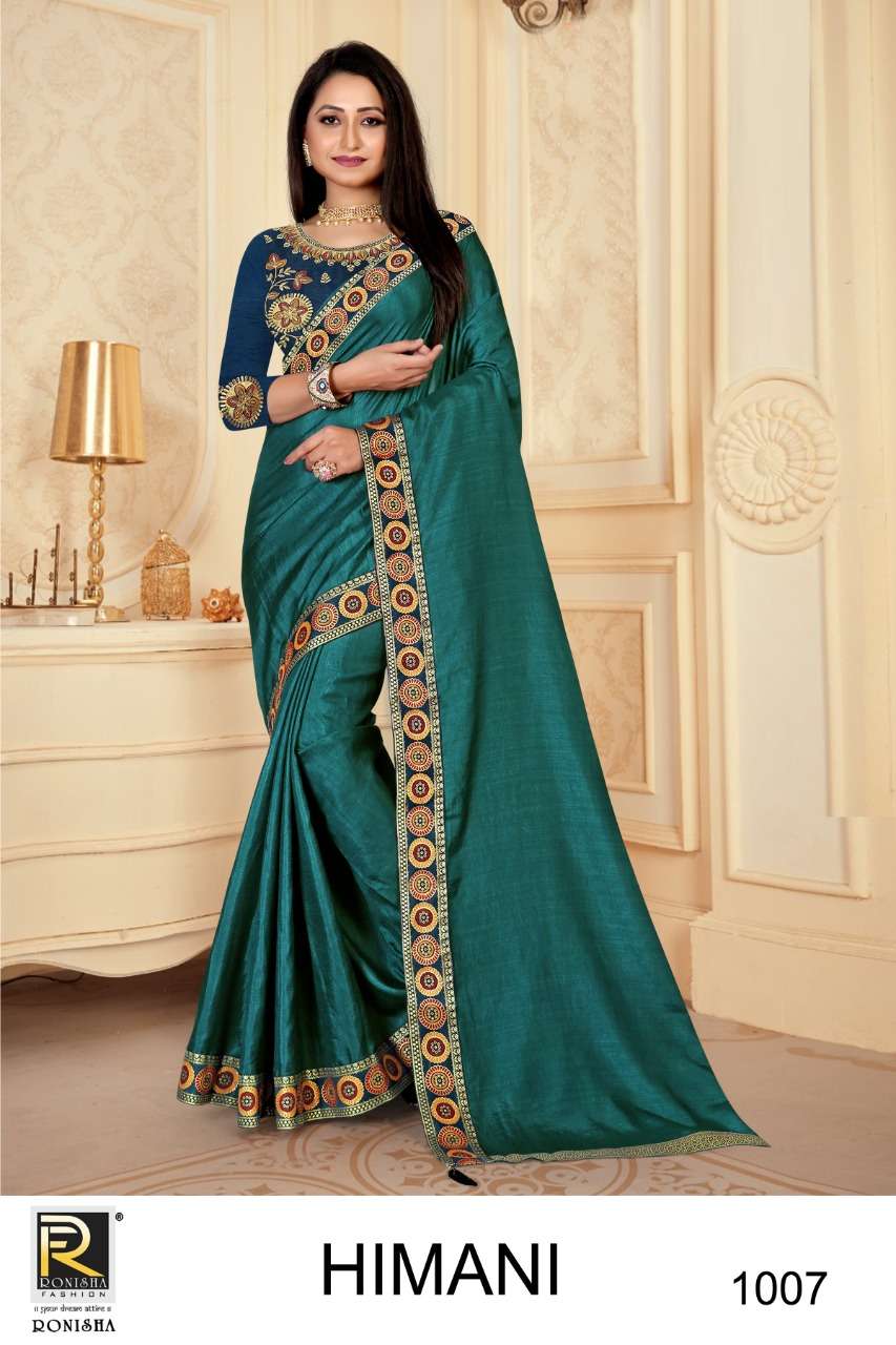 Ronisha Himani Catalog Fancy Wear Silk Sarees Online In Surat Wholesale 