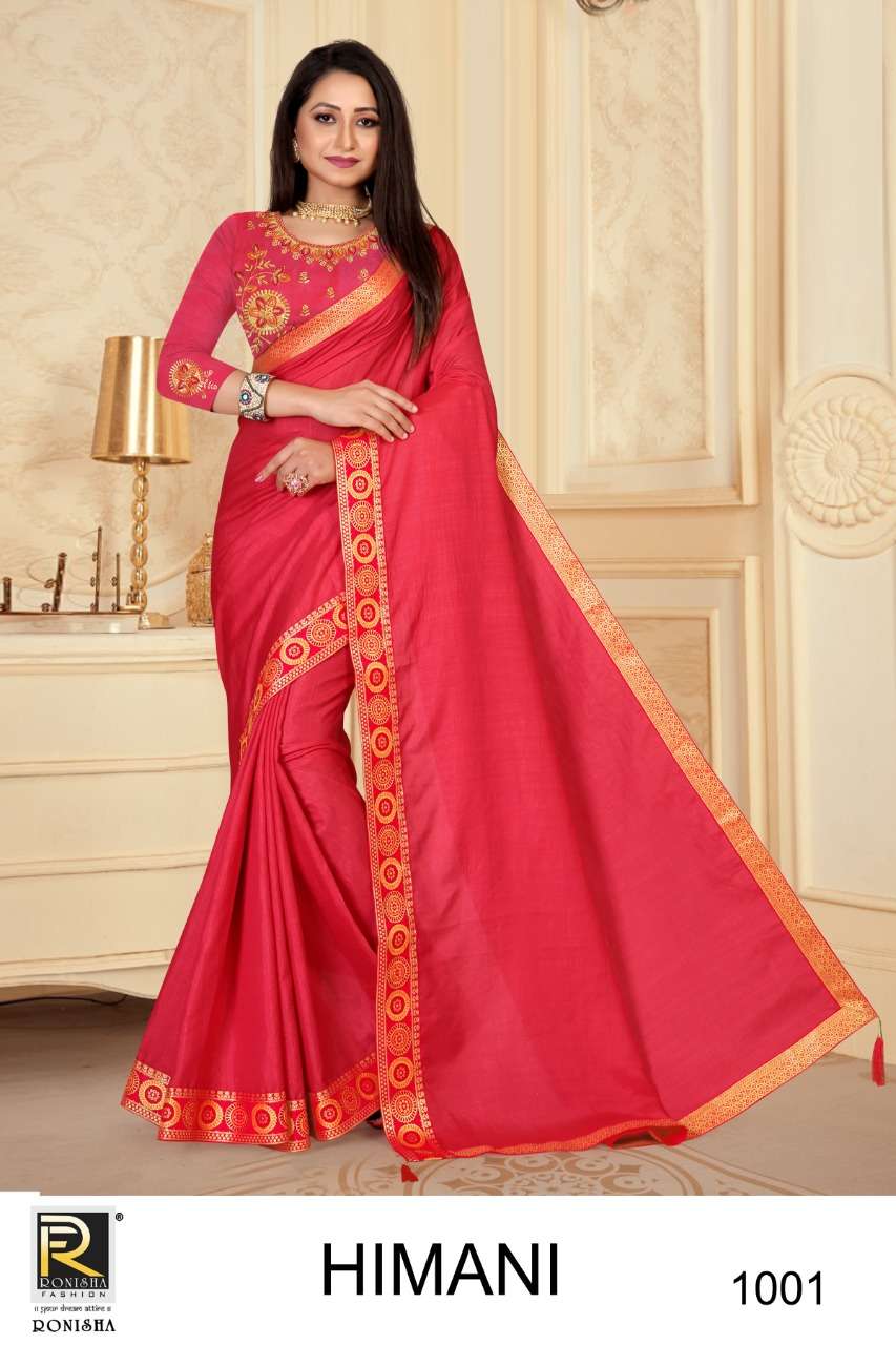 Ronisha Himani Catalog Fancy Wear Silk Sarees Online In Surat Wholesale 