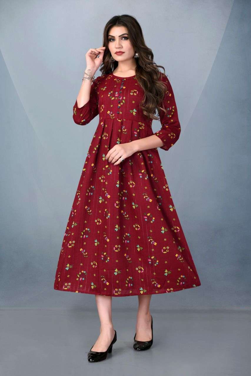 Sabella Fashion Cotton Candy Catalog Casual Wear Cotton Printed Kurtis