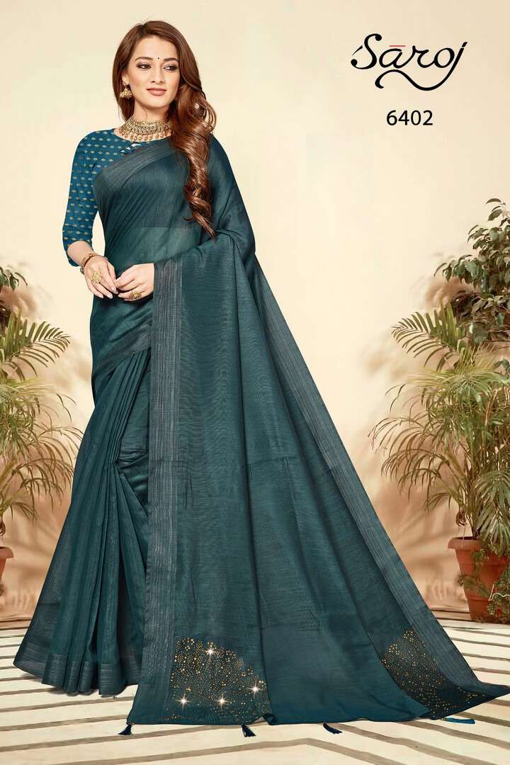 Saroj Jalwaa Vol 2  Catalog Designer Wear Linen Cotton Sarees 