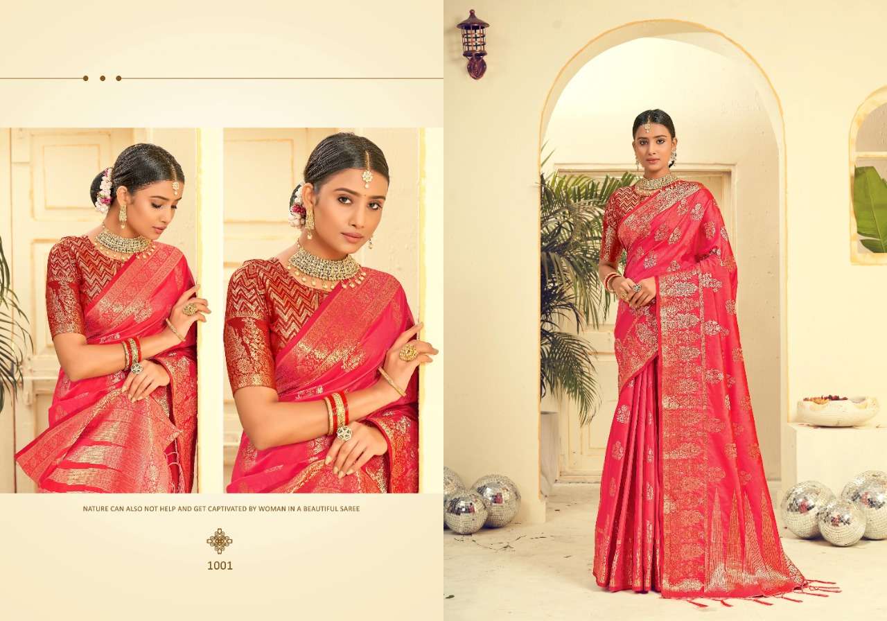 Saroj Nallini Vol 3 Catalog Party Wear Silk Weaving Sarees Online At Wholesale