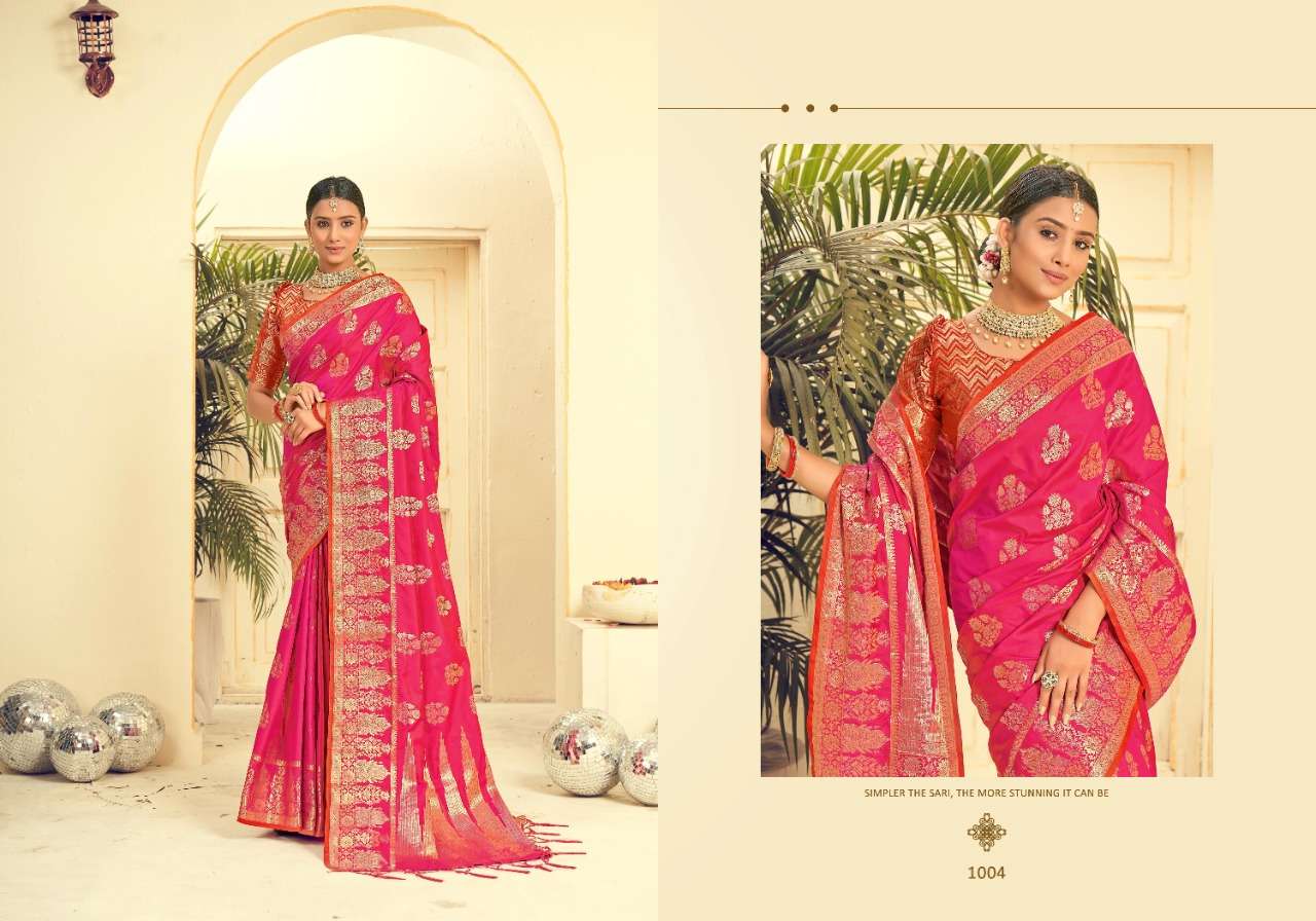 Saroj Nallini Vol 3 Catalog Party Wear Silk Weaving Sarees Online At Wholesale