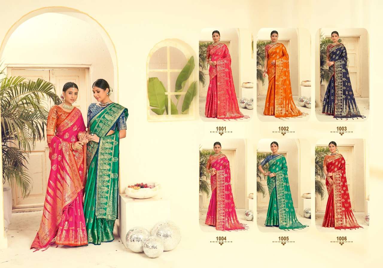 Saroj Nallini Vol 3 Catalog Party Wear Silk Weaving Sarees Online At Wholesale