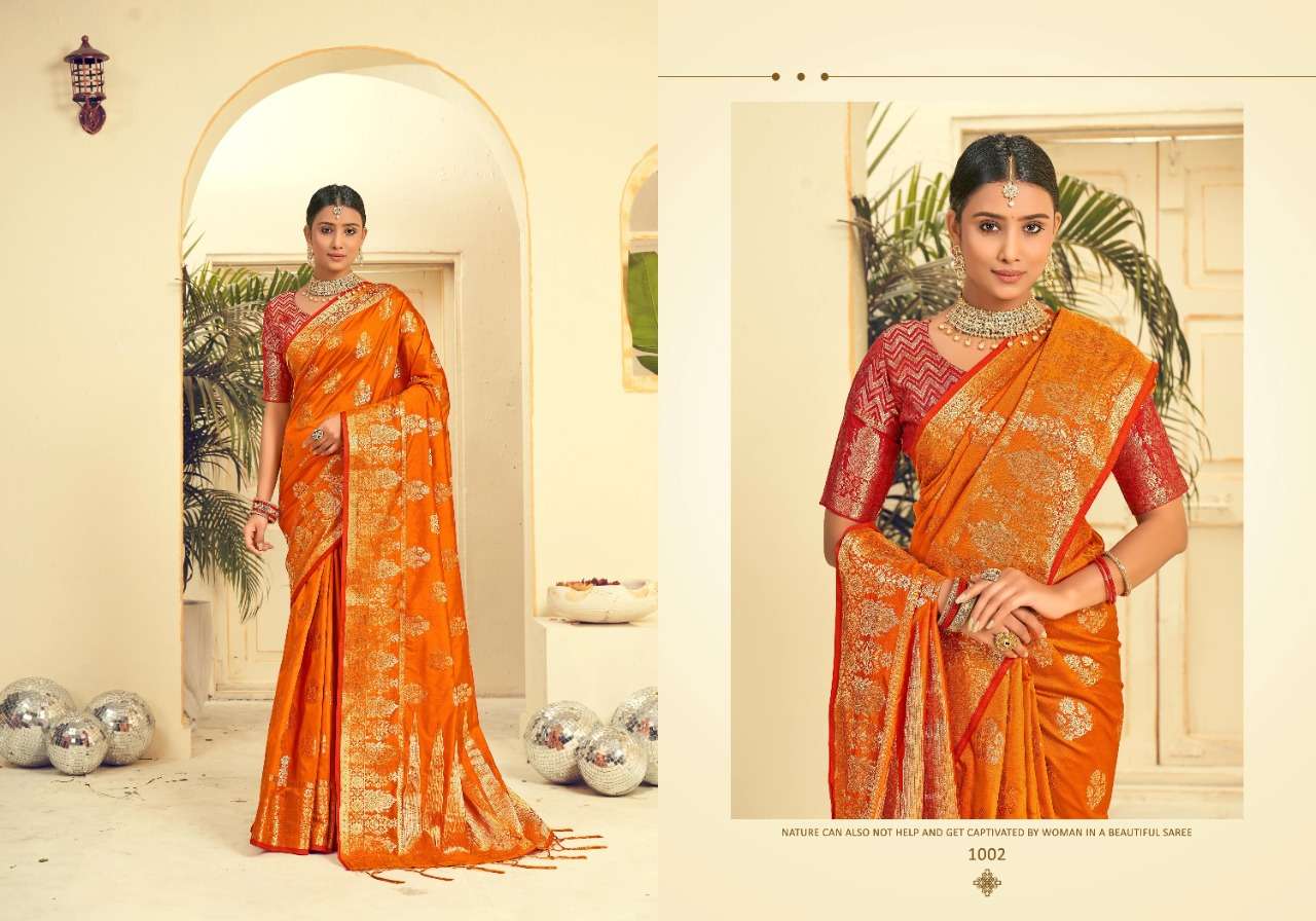 Saroj Nallini Vol 3 Catalog Party Wear Silk Weaving Sarees Online At Wholesale