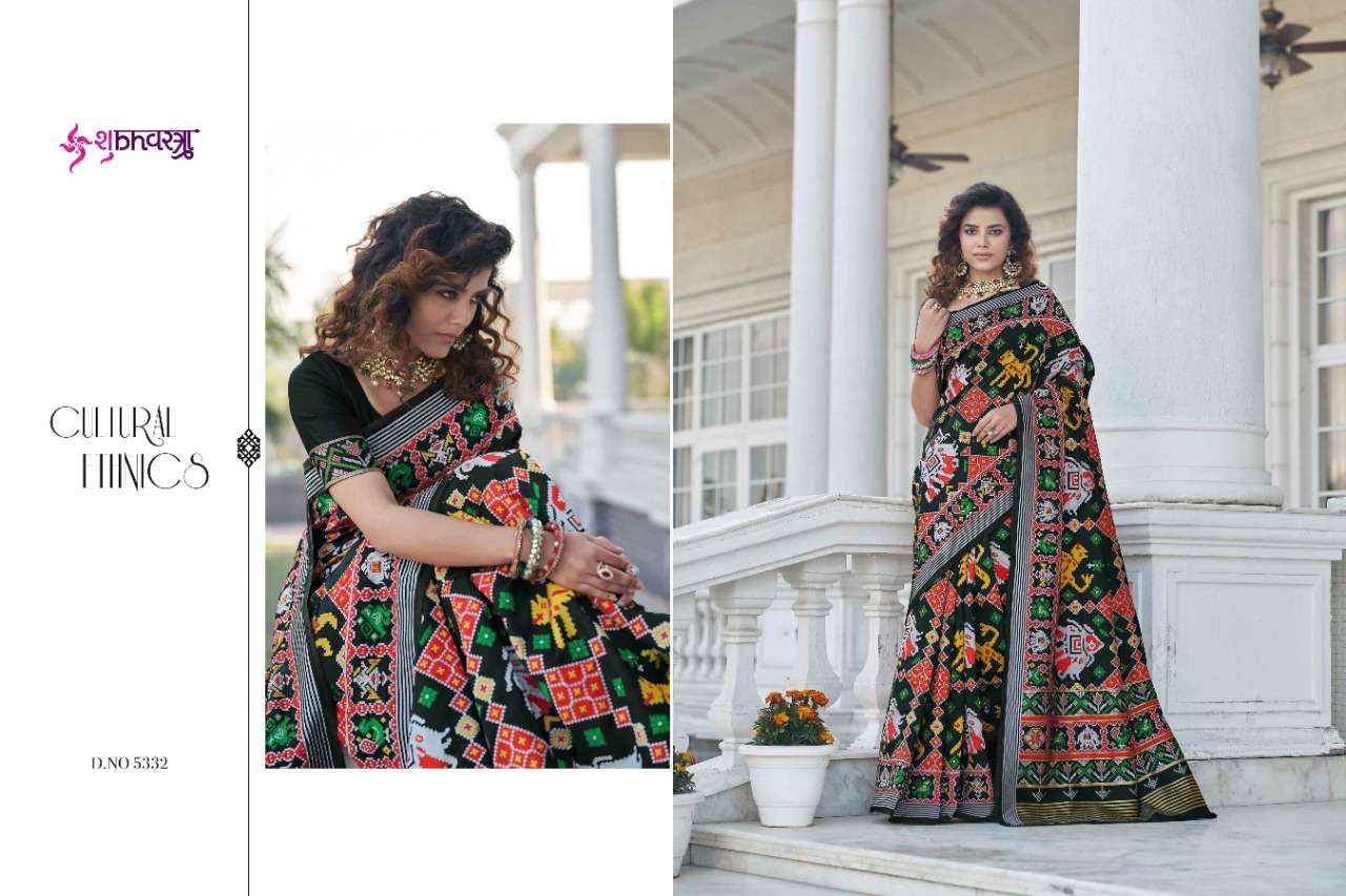 Shubhkala Patola Vol 4 Catalog Traditional Wear Patola Weaving Silk  Saress 