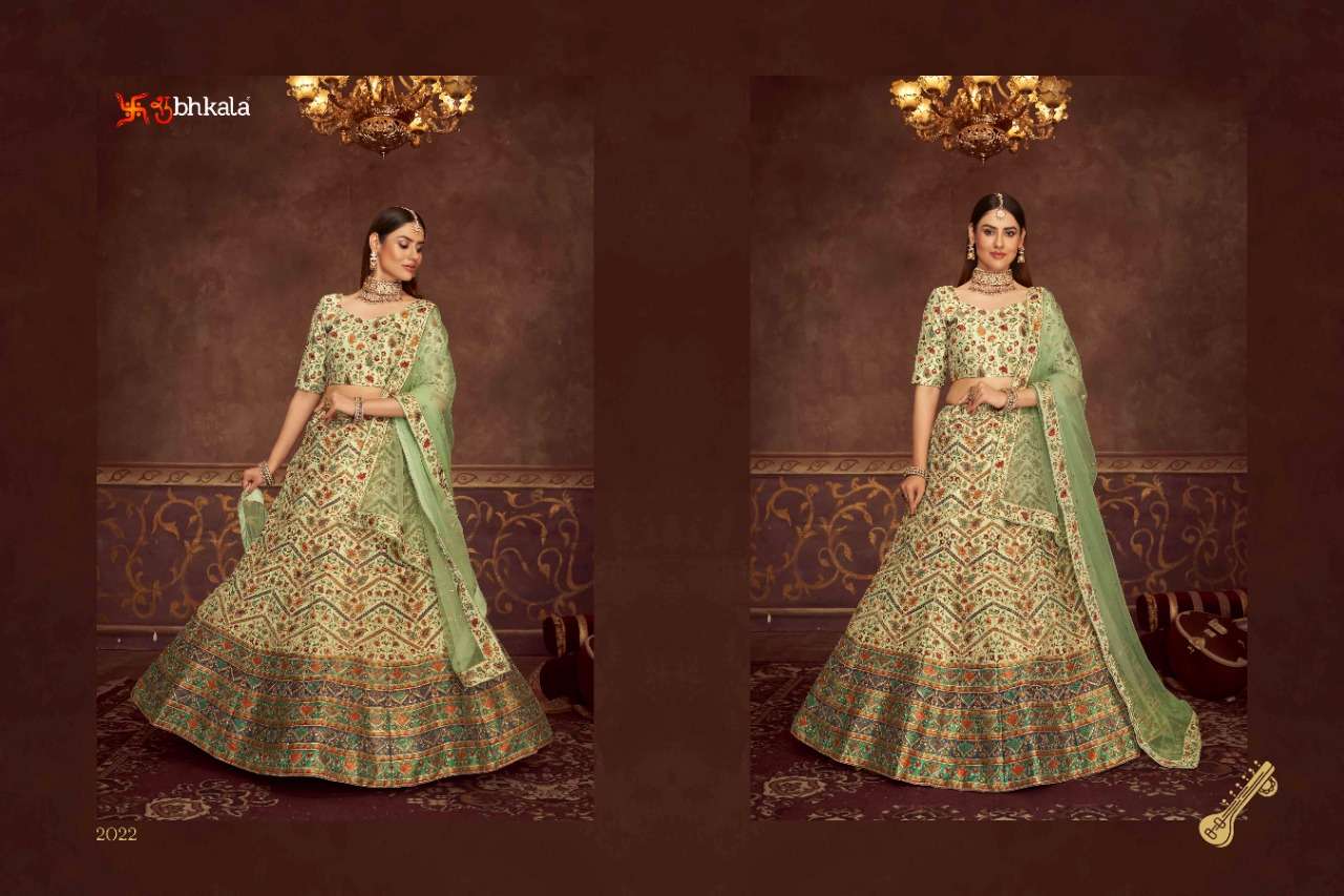 Shubhkala Veena Vol 1 Catalog Exclusive Bridal Wear Semi Stitched Lehenga Choli 