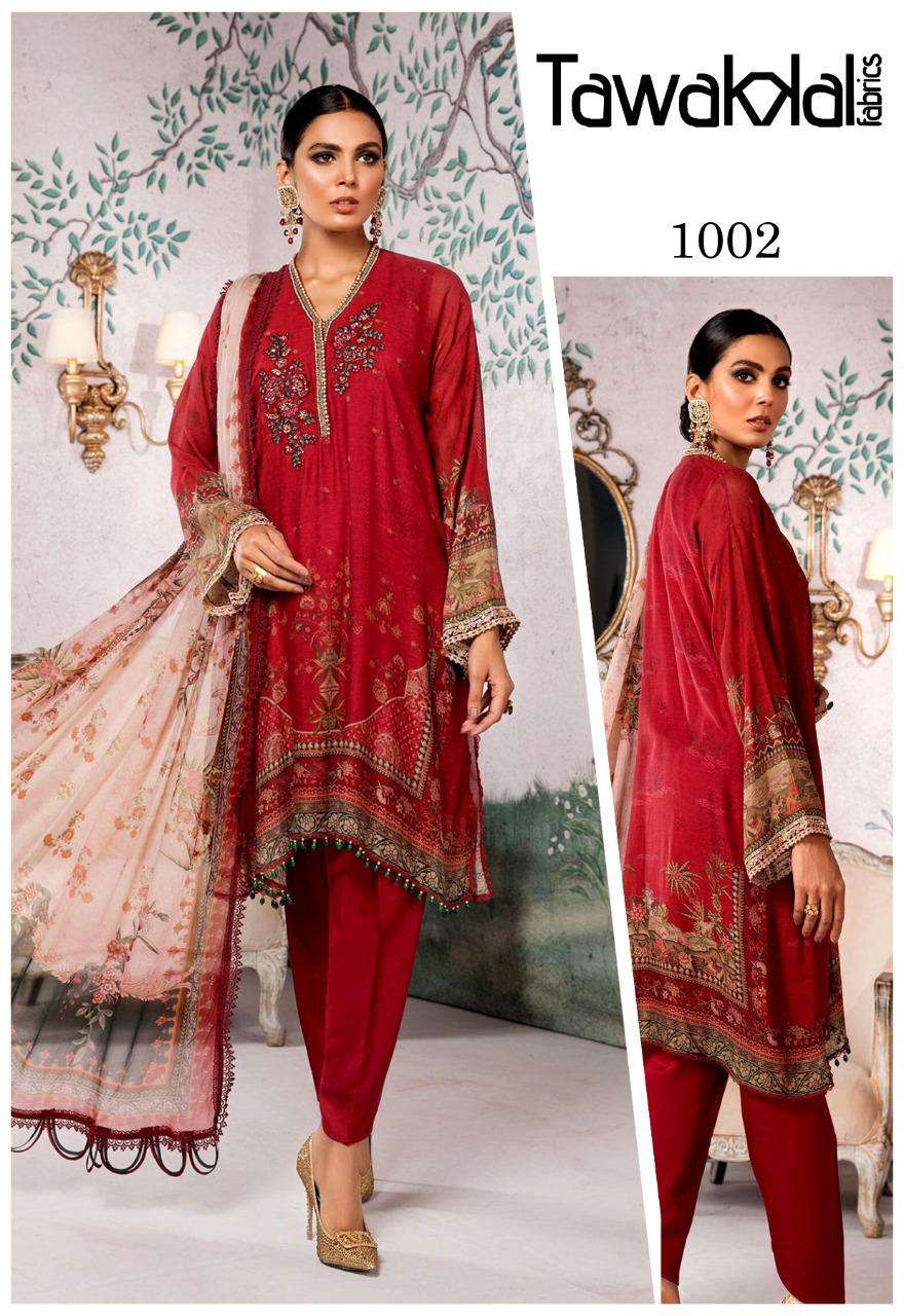Tawakkal Parisa Cotton Collection Catalog Daily Wear Summer Cotton Karachi Dress Materials 