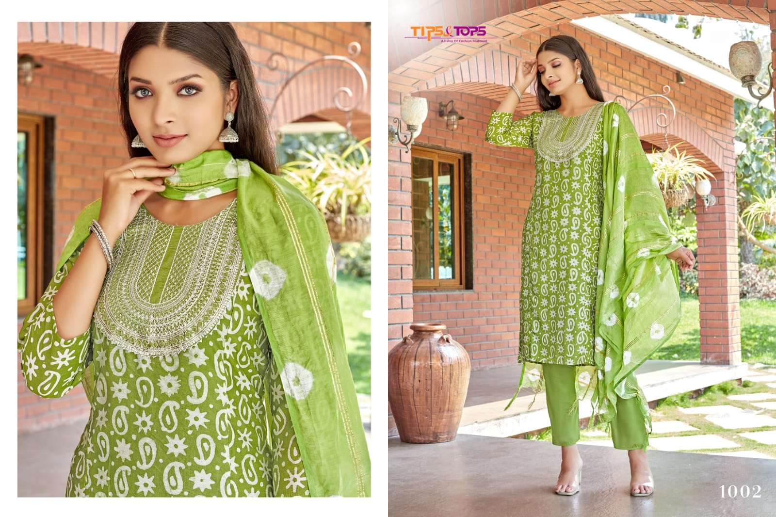 Tips & Tops Batik Vol 2 Catalog Festive Wear Readymade Top Bottom Dupatta 