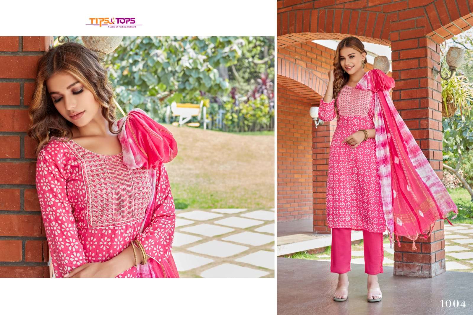Tips & Tops Batik Vol 2 Catalog Festive Wear Readymade Top Bottom Dupatta 