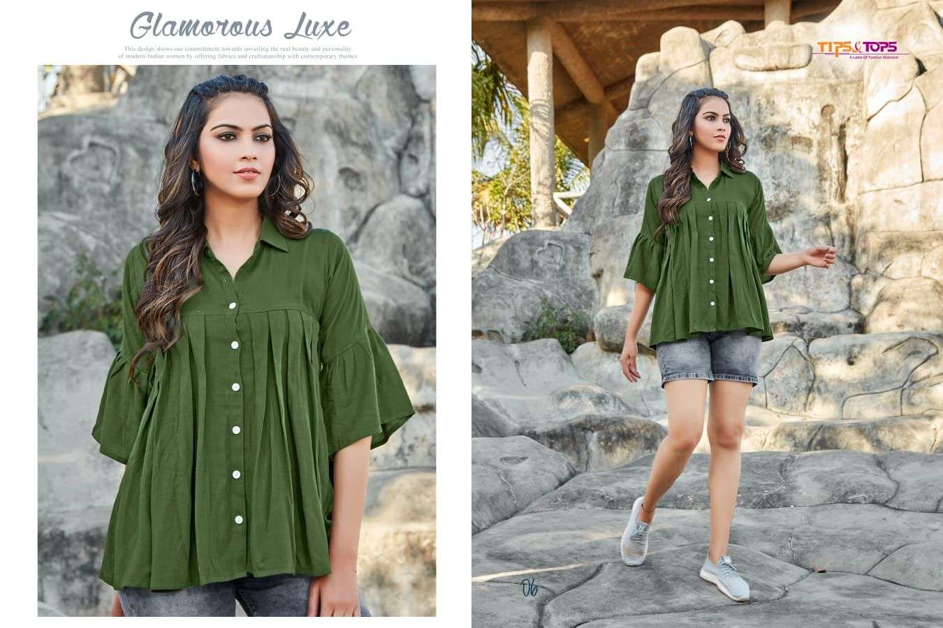 Tips & Tops Pepe Tops Vol 3 Catalog Beautiful Western Wear Rayon Tops  