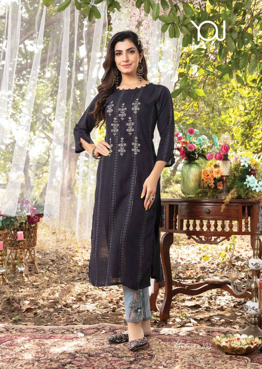 Wanna Baharaa Catalog Festive Wear Embroidery Kurti with Bottom