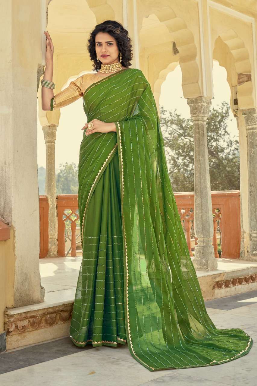 Ynf Domestika Sequence Catalog Party Wear Rangoli Crepe Sarees 